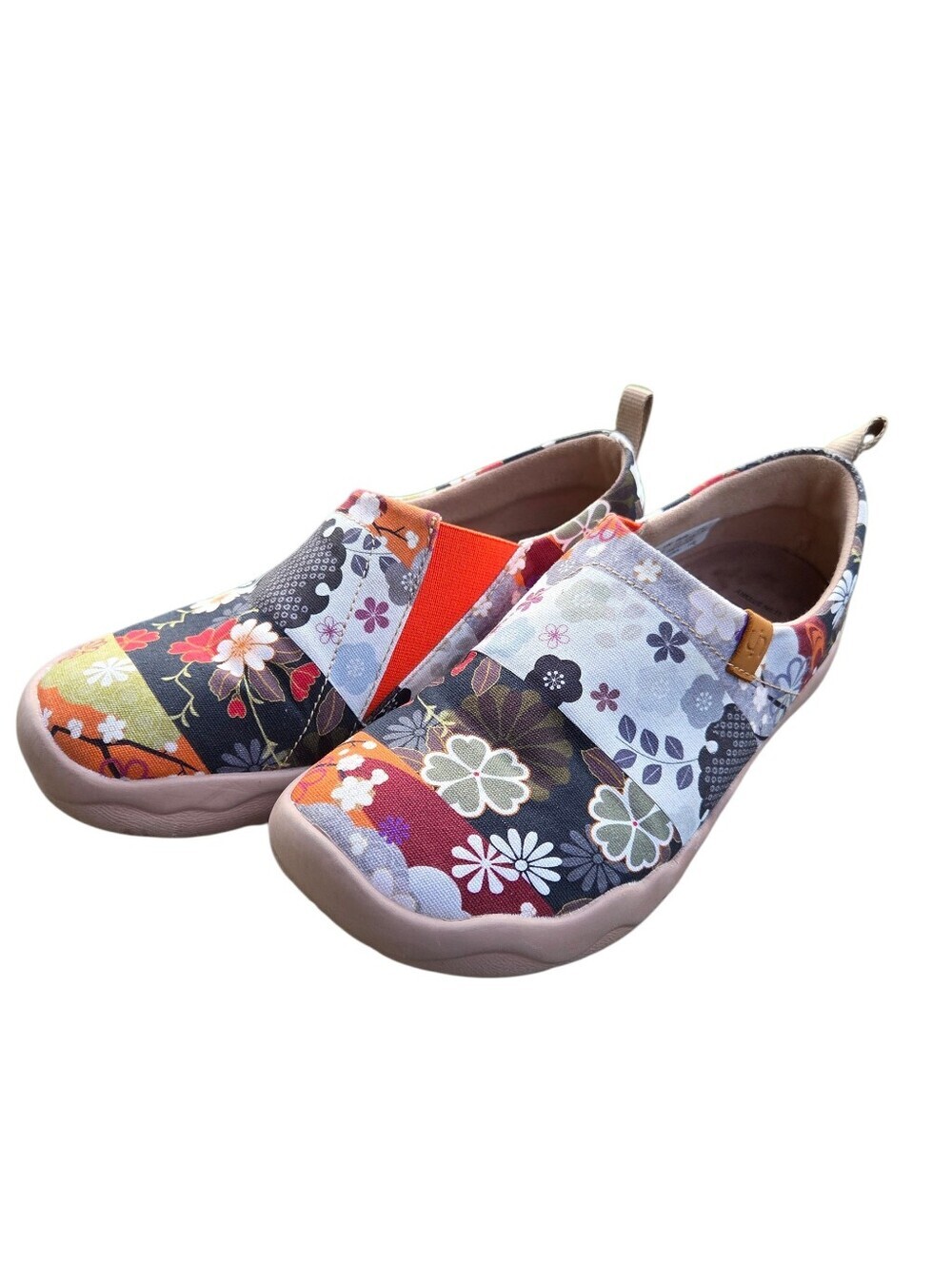 UIN Toledo Women's Floral Favric Flats Size 6.5